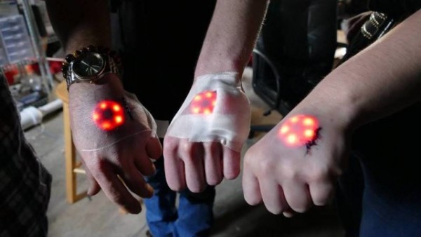 LED lights implanted into the body