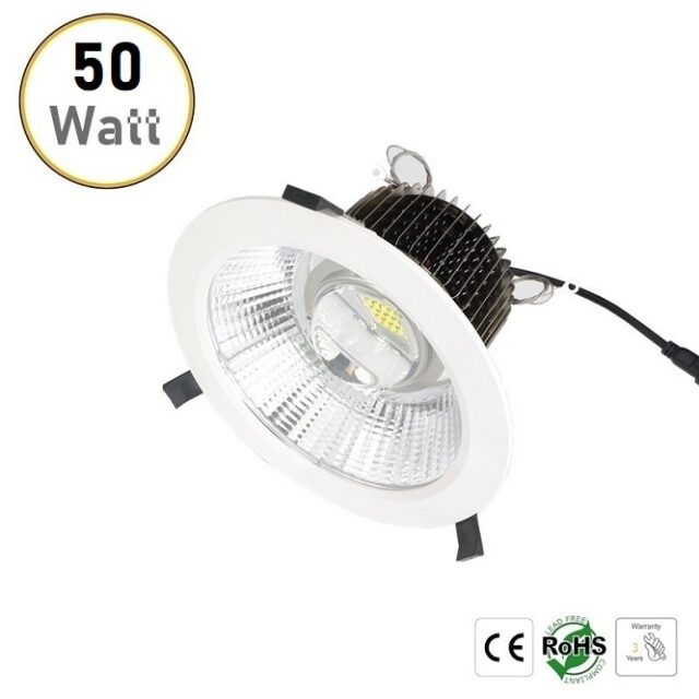 50W recessed LED downlights