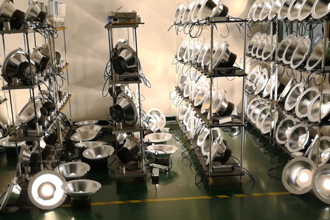 80w and 100w led downlight pre shipment testing