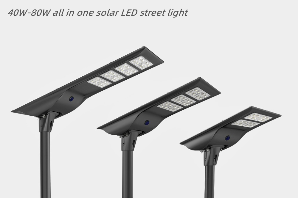 batman series solar led street light 40w 80w 2